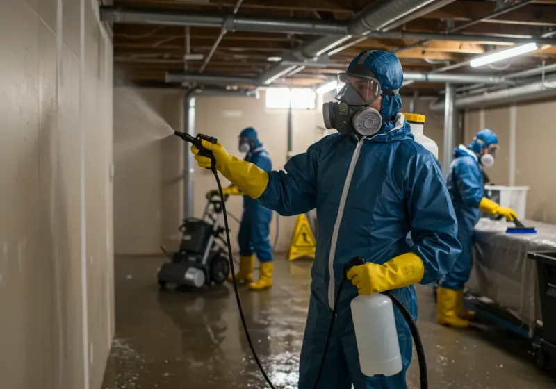 Basement Sanitization and Antimicrobial Treatment process in Lyndhurst, VA