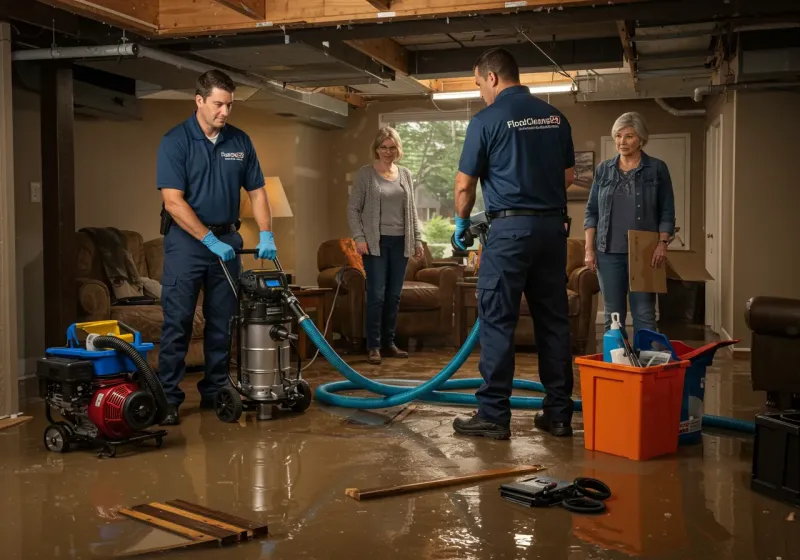 Basement Water Extraction and Removal Techniques process in Lyndhurst, VA